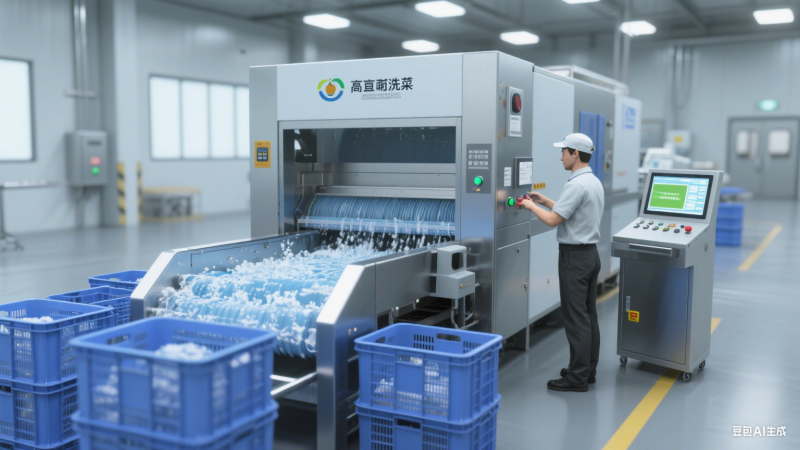 周转洗筐机的效果,清洁质量提升效果：保障卫生标准，降低污染风险(4)