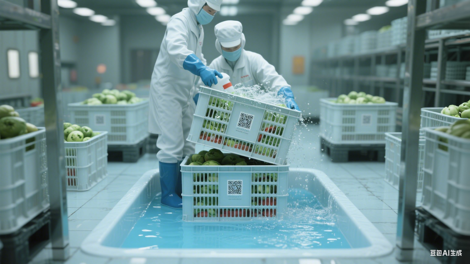 大型食品机械厂中洗筐机在水果加工中的应用(5)
