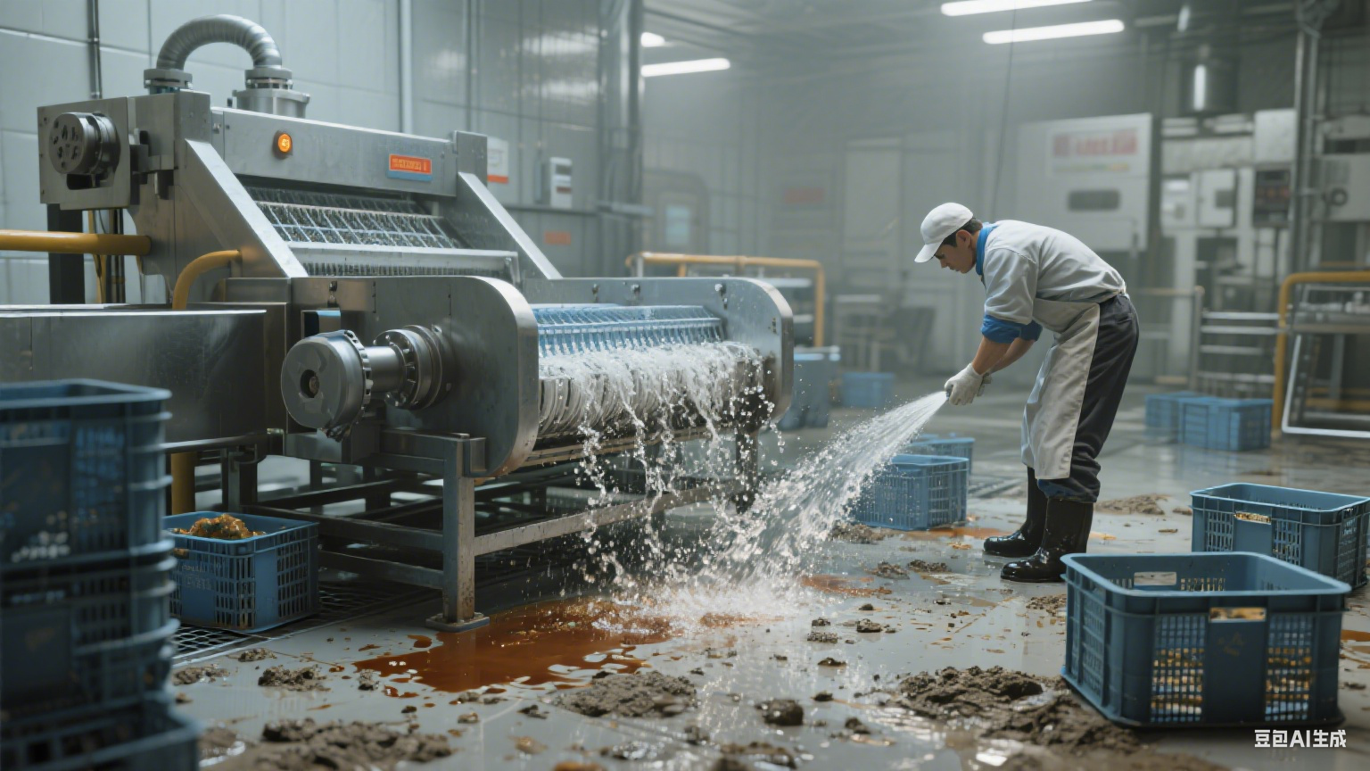 周转筐清洗机来助力，清洁无残留，食品加工超省心(2)