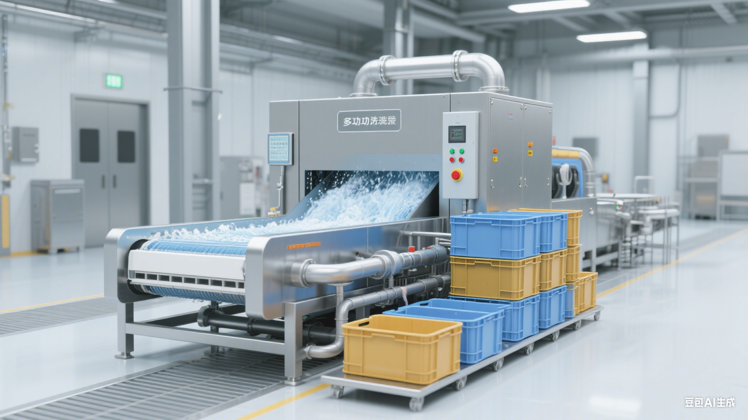 周转筐清洗机来助力，清洁无残留，食品加工超省心(4)