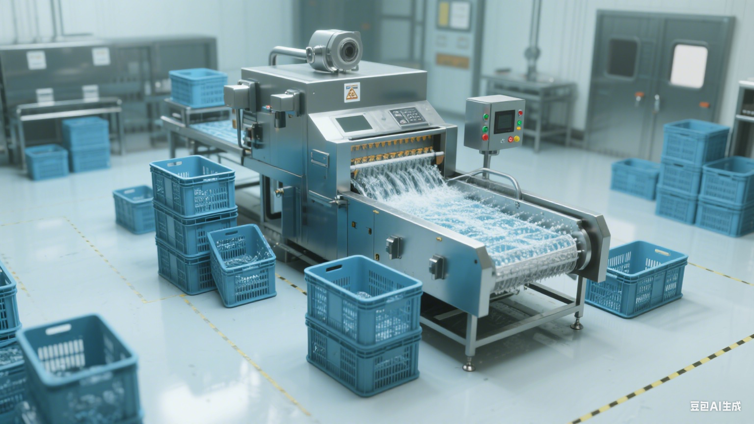 周转筐清洗机来助力，清洁无残留，食品加工超省心(5)