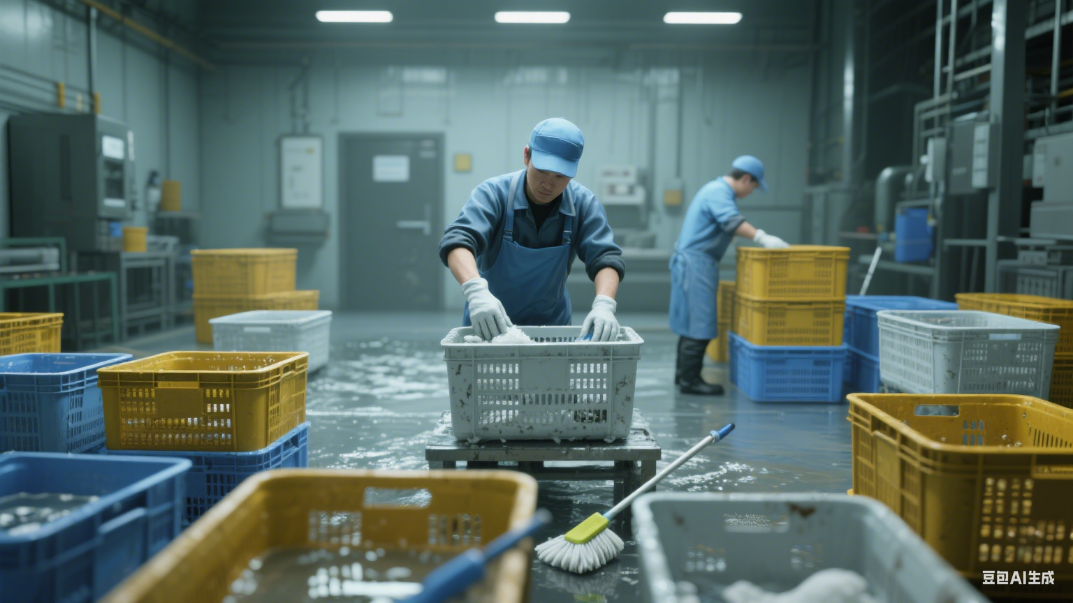 周转筐清洗机：高温高压冲洗，让周转筐洁净度达标更轻松(2)