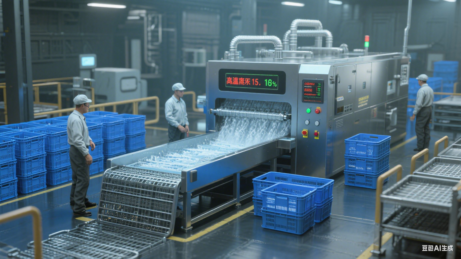 周转筐清洗机：高温高压冲洗，让周转筐洁净度达标更轻松(4)