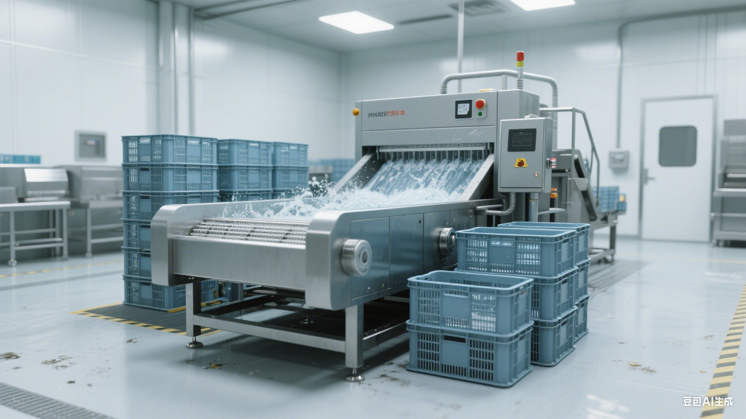 食品厂必备周转筐清洗机：自动化操作减少清洁环节耗时(5)