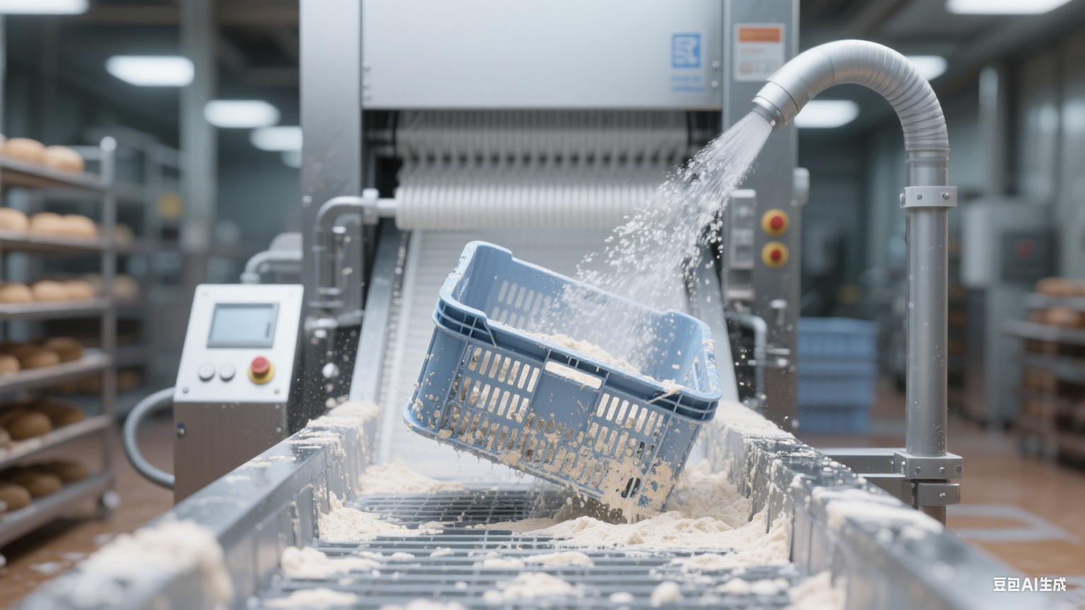 食品企业看过来！周转筐清洗机轻松提升周转筐清洁效率(2)