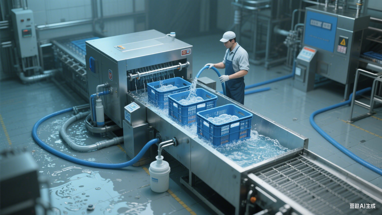 食品企业看过来！周转筐清洗机轻松提升周转筐清洁效率(3)