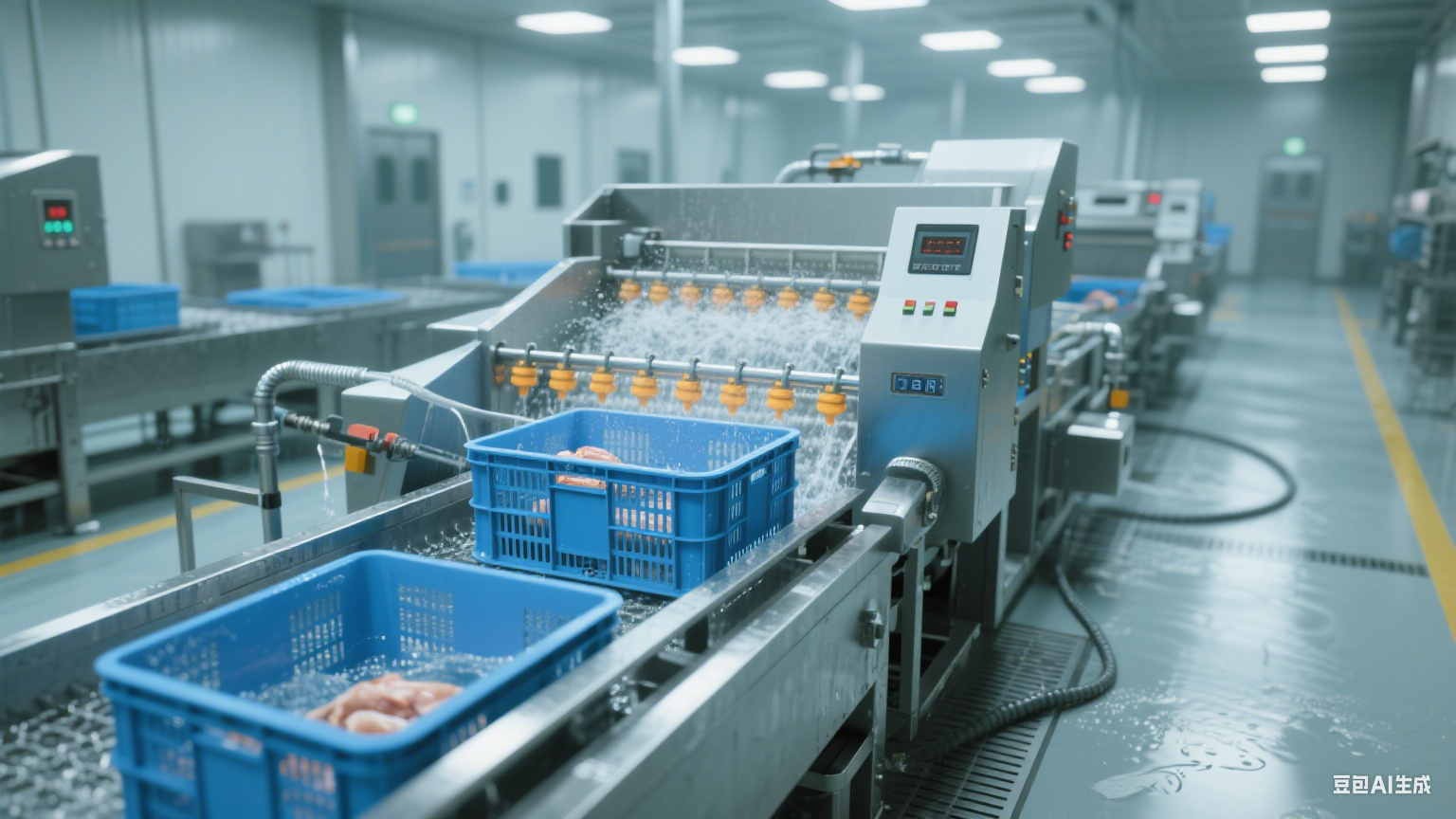 食品加工清洁好帮手！周转筐清洗机省时省力还洁净(3)