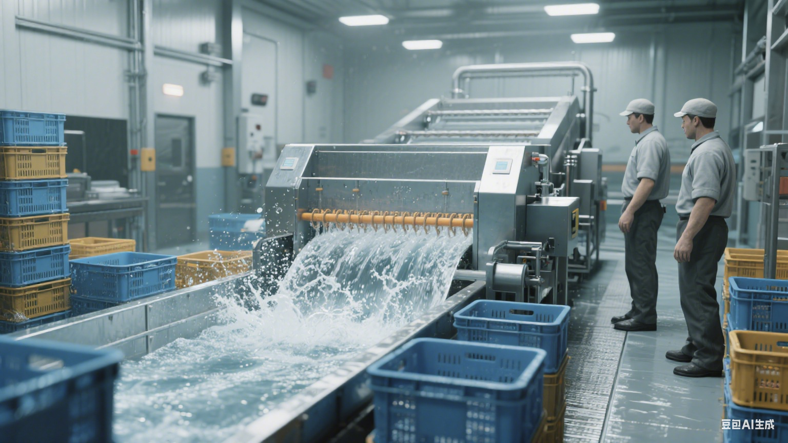 食品加工清洁好帮手！周转筐清洗机省时省力还洁净(5)