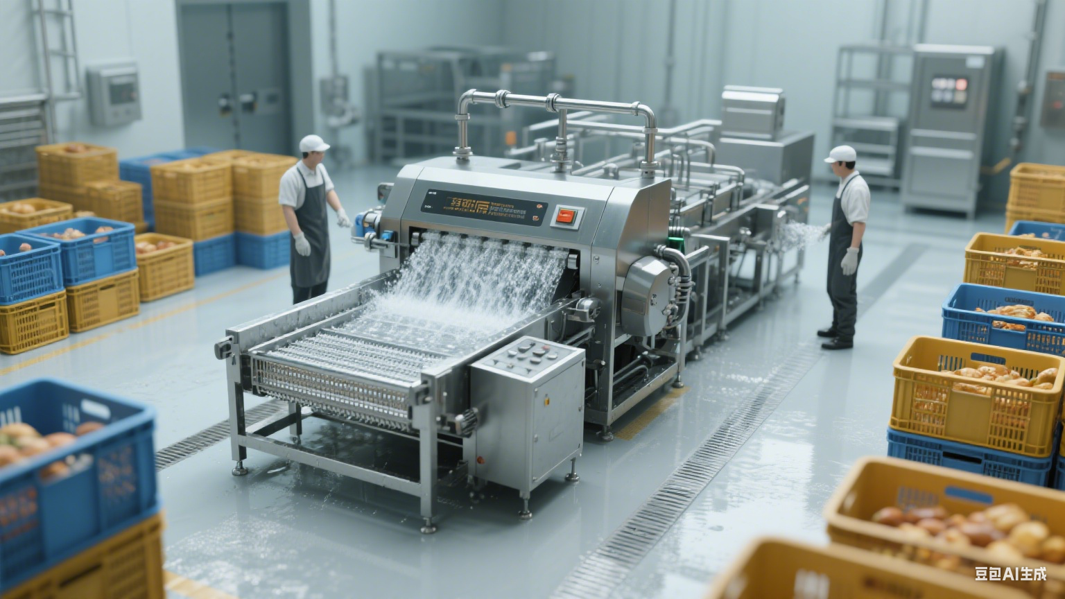 食品加工清洁好帮手！周转筐清洗机省时省力还洁净(6)