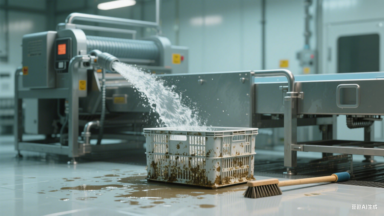 周转筐清洗机有效去污，减少人工清洁误差还保障卫生(1)