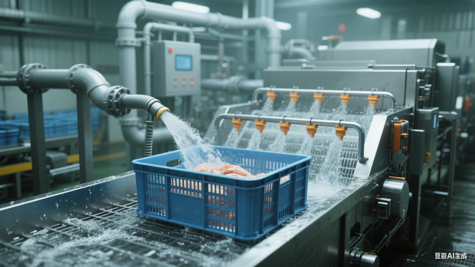 周转筐清洗机有效去污，减少人工清洁误差还保障卫生(2)