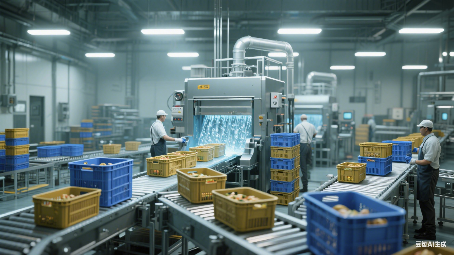 周转筐清洗机有效去污，减少人工清洁误差还保障卫生(4)