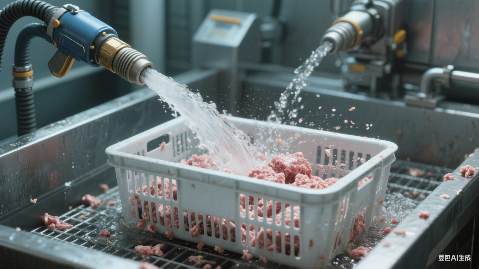 高温高压去油污肉制品筐清洗机：肉制品行业的 “油污克星”(2)