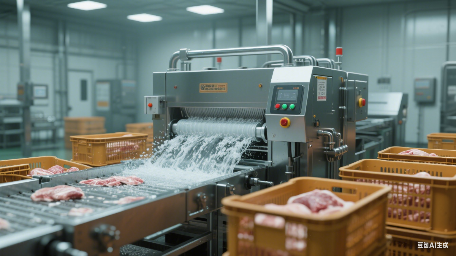 高温高压去油污肉制品筐清洗机：肉制品行业的 “油污克星”(7)