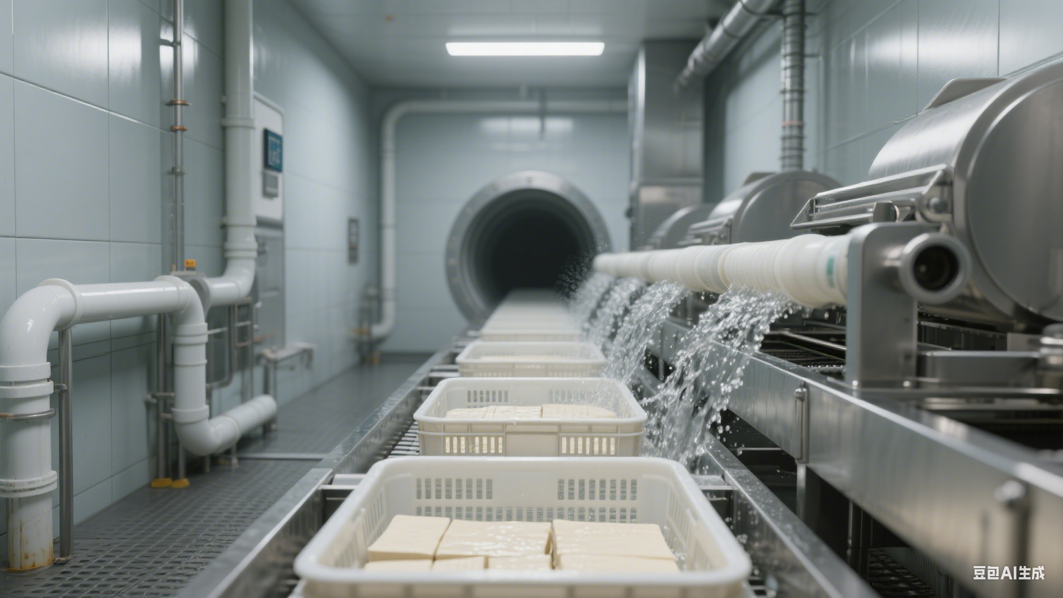 隧道式豆腐盘子筐洗筐机：清洗能力藏在这些细节里(7)