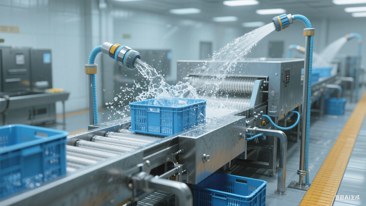 喷淋洗筐机的输送轨道：不起眼却超关键的 “送筐小能手”(1)