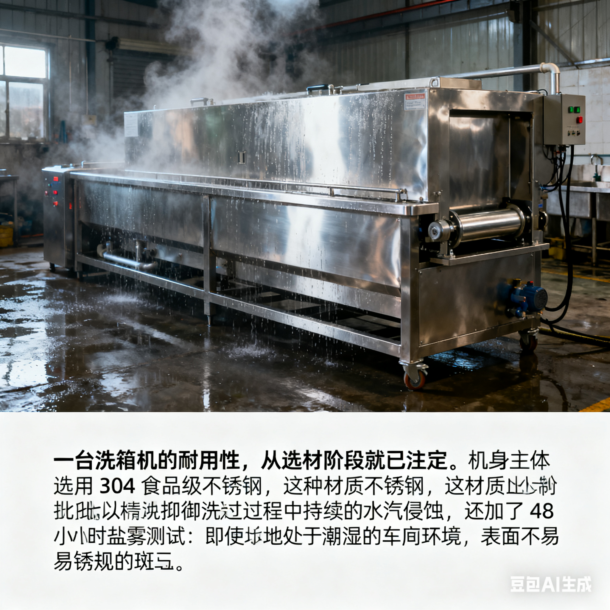 在食品加工车间的晨光里，一排排沾着谷物残留的周转箱正等待 “清洁焕新”(2)