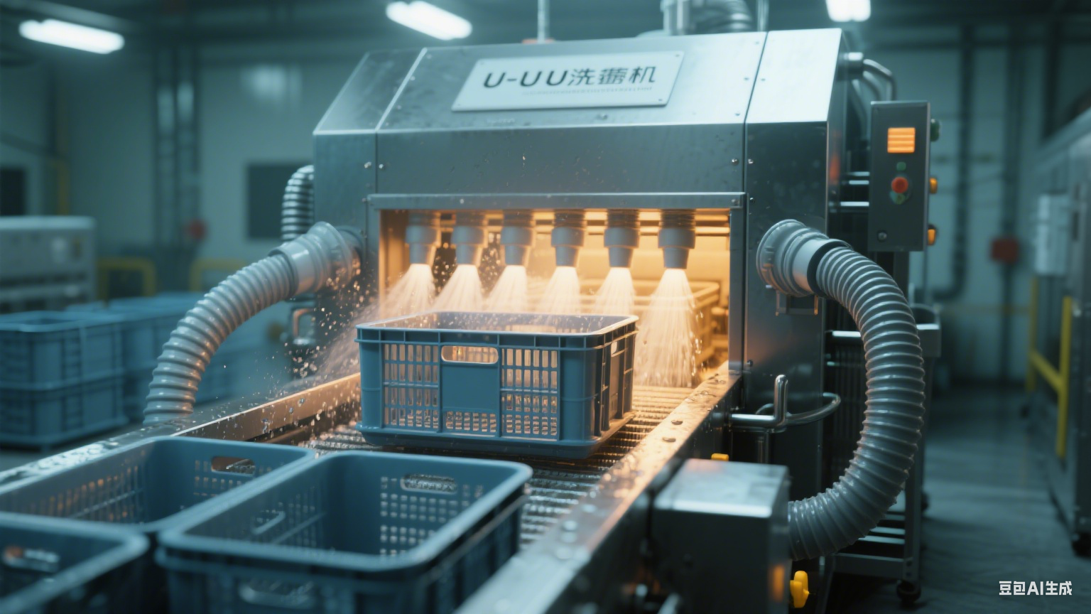 U 型洗筐机：解锁食品周转筐清洁的立体洗护新范式(4)