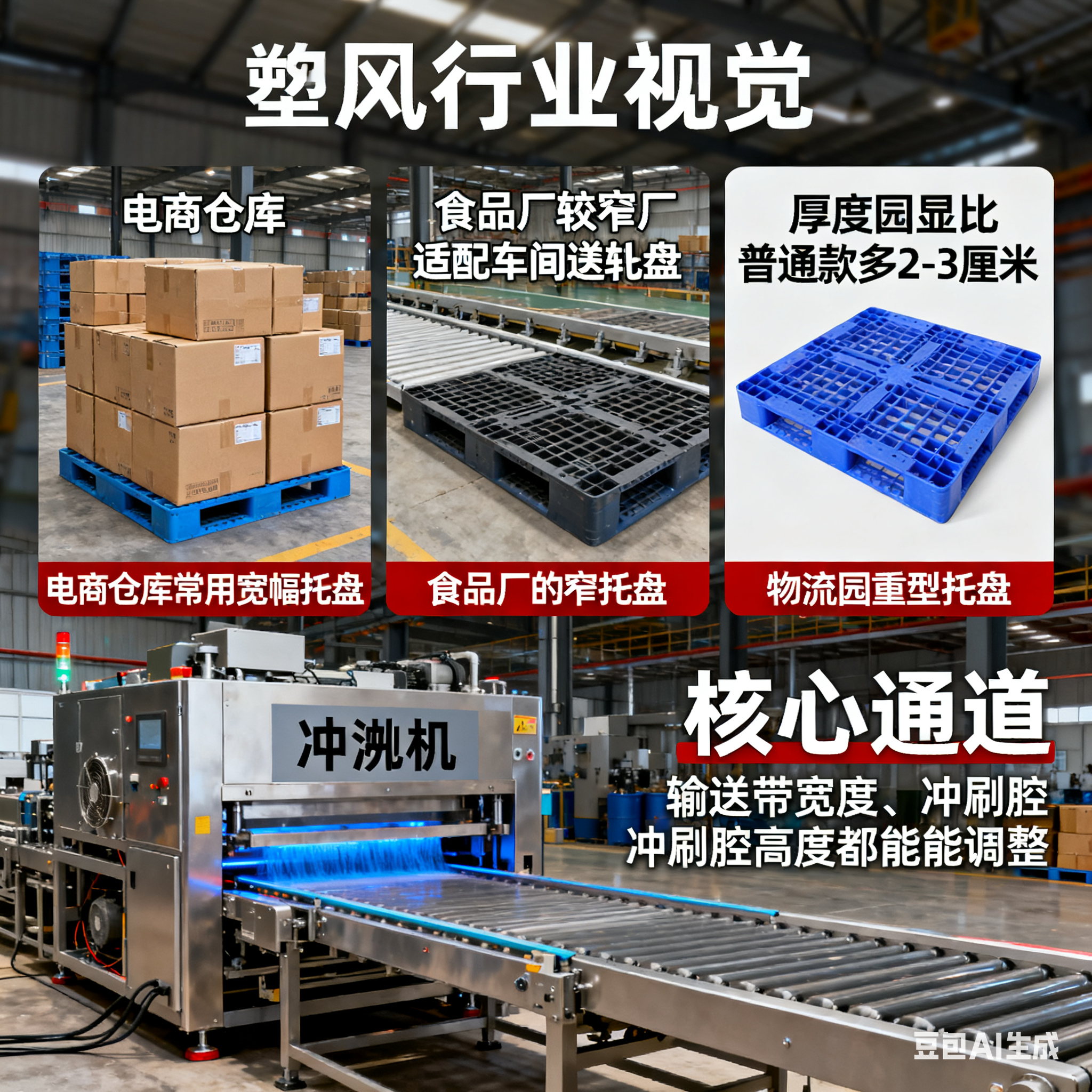 塑料托盘热水冲刷机，能按需定制吗？(2)